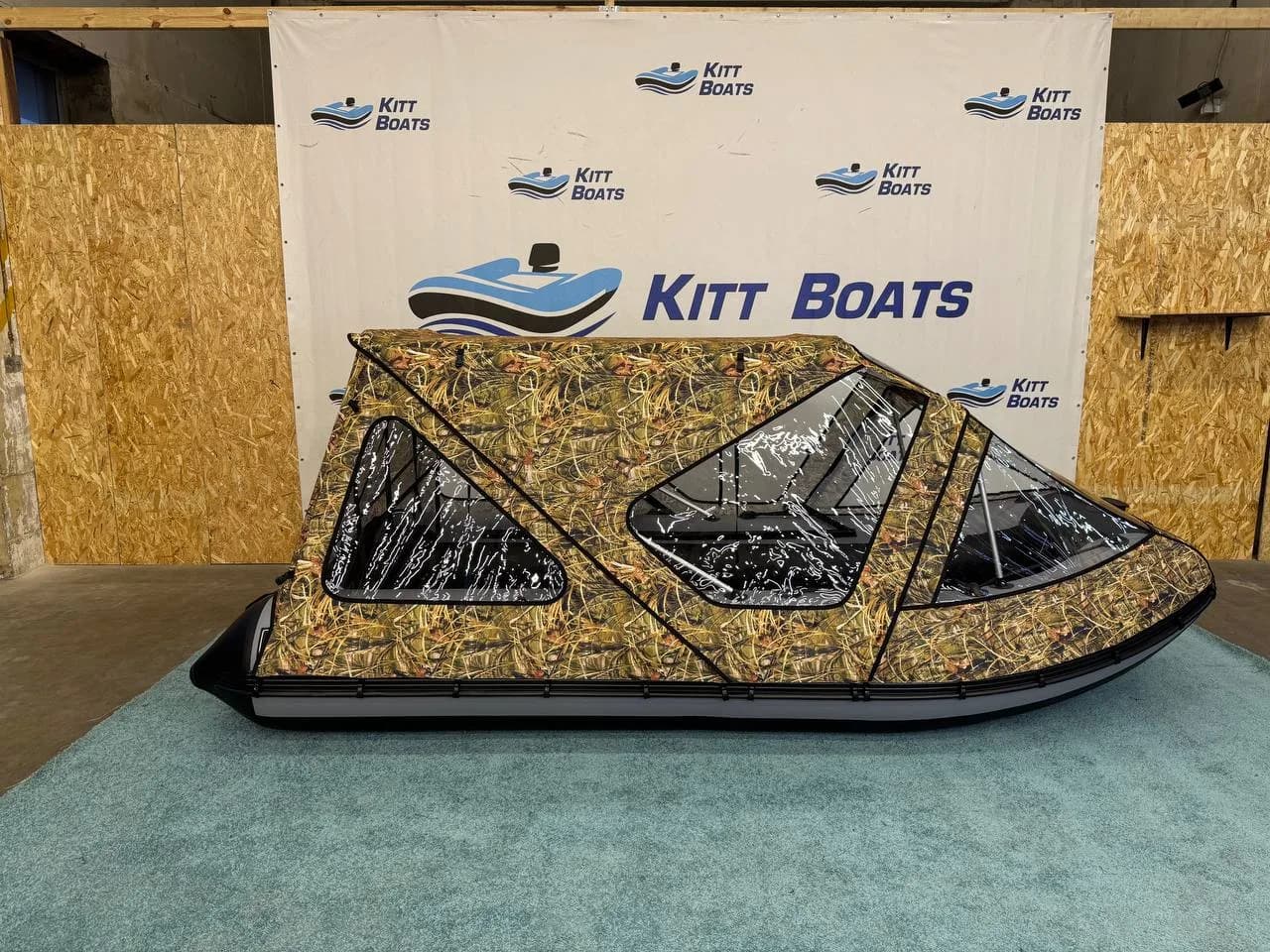 Тент комбинированный для лодки ПВХ KITT BOATS 380