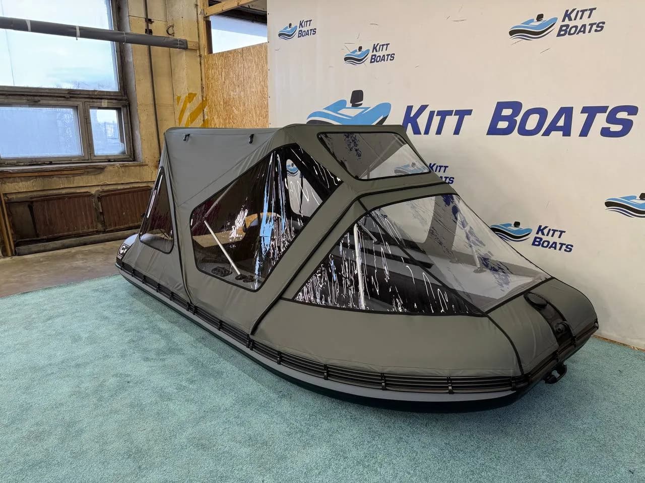 Тент комбинированный для лодки ПВХ KITT BOATS 390