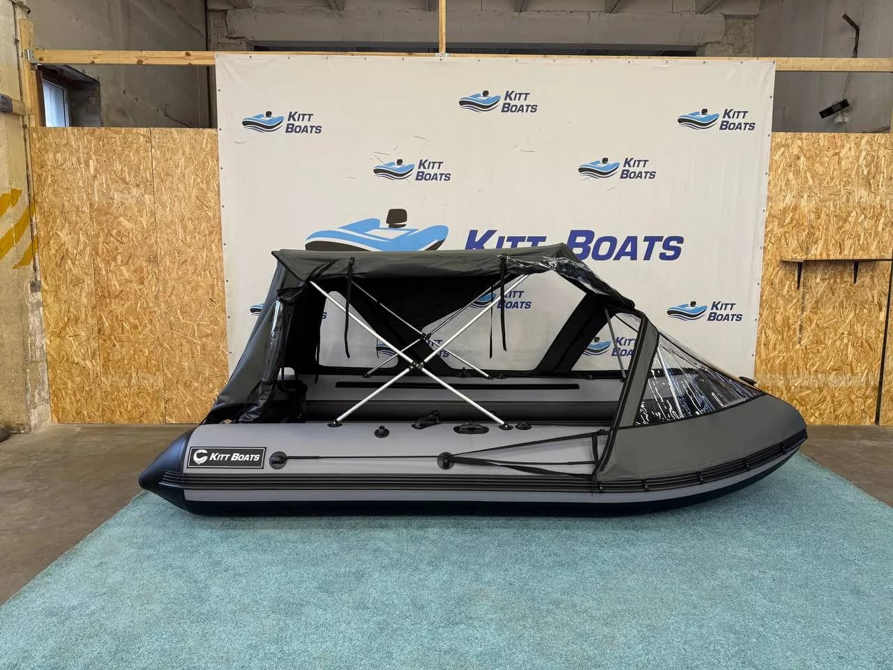 Тент комбинированный для лодки ПВХ KITT BOATS 390