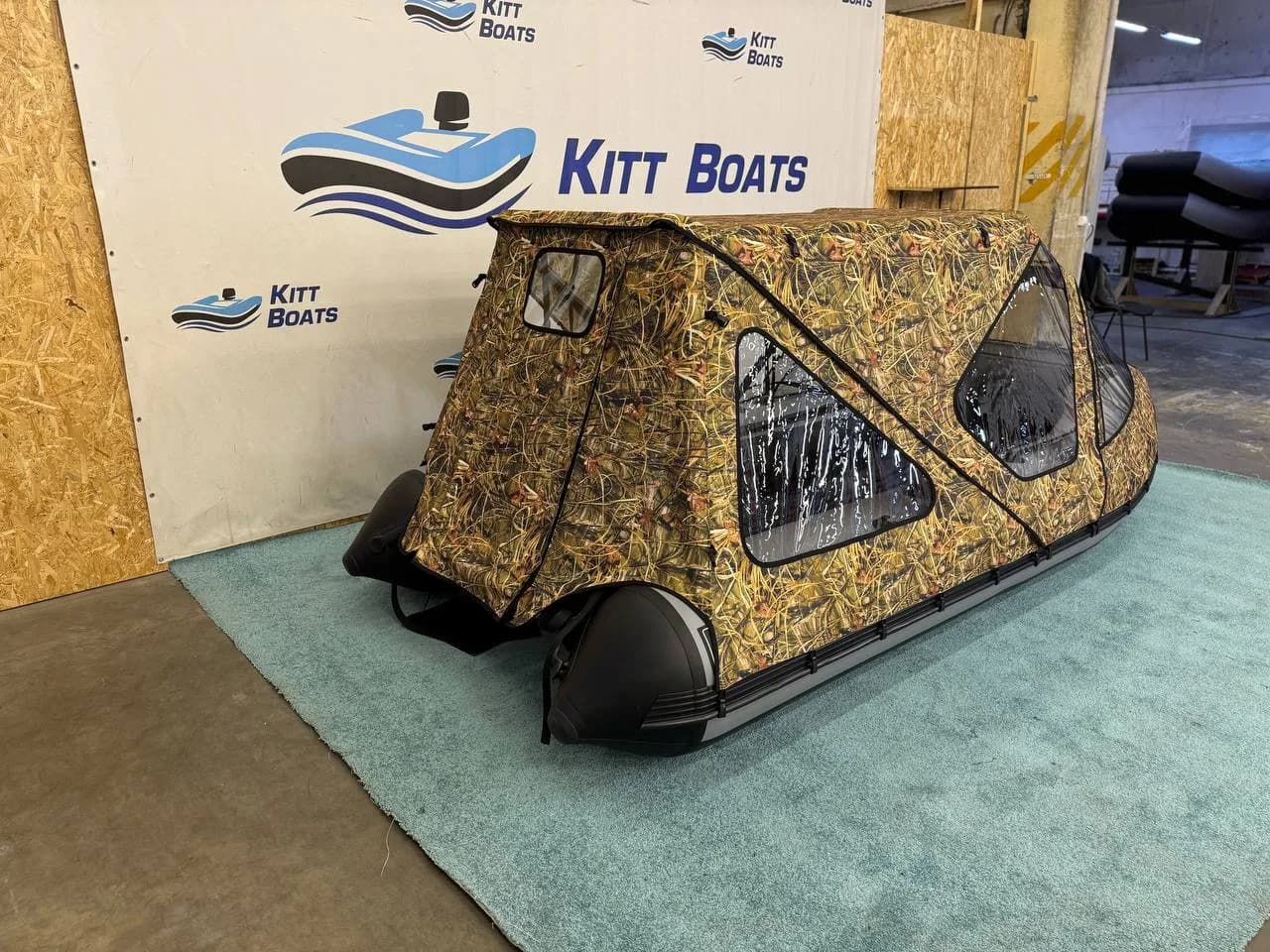 Тент комбинированный для лодки ПВХ KITT BOATS 370