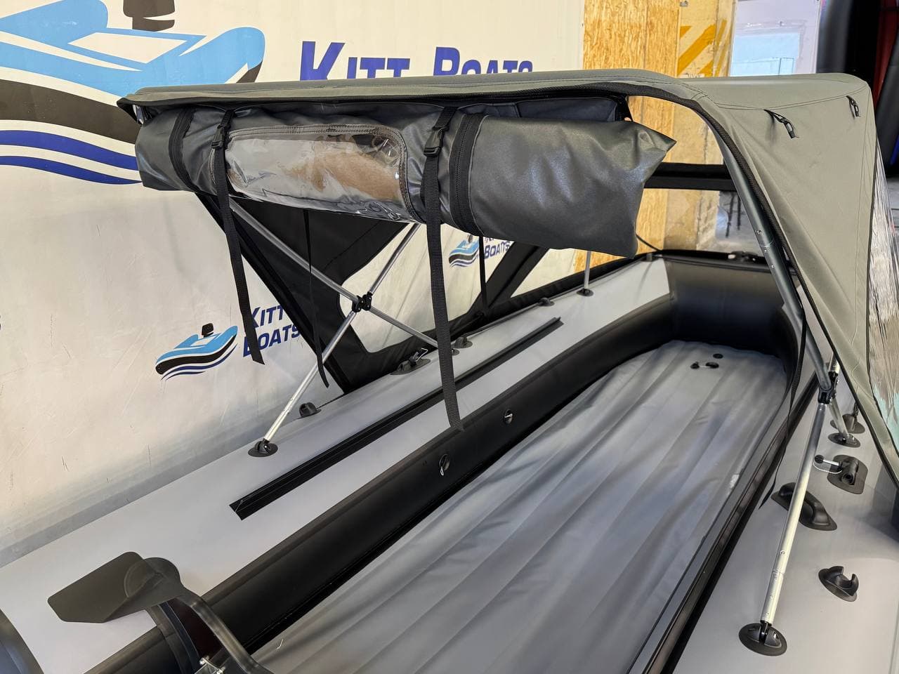 Тент комбинированный для лодки ПВХ KITT BOATS 390