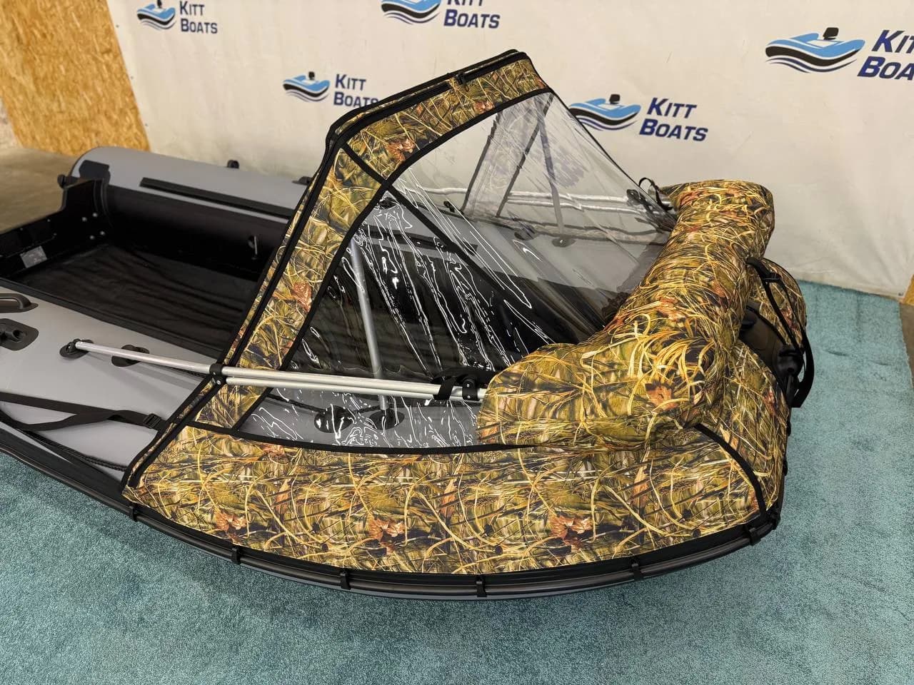 Тент комбинированный для лодки ПВХ KITT BOATS 370