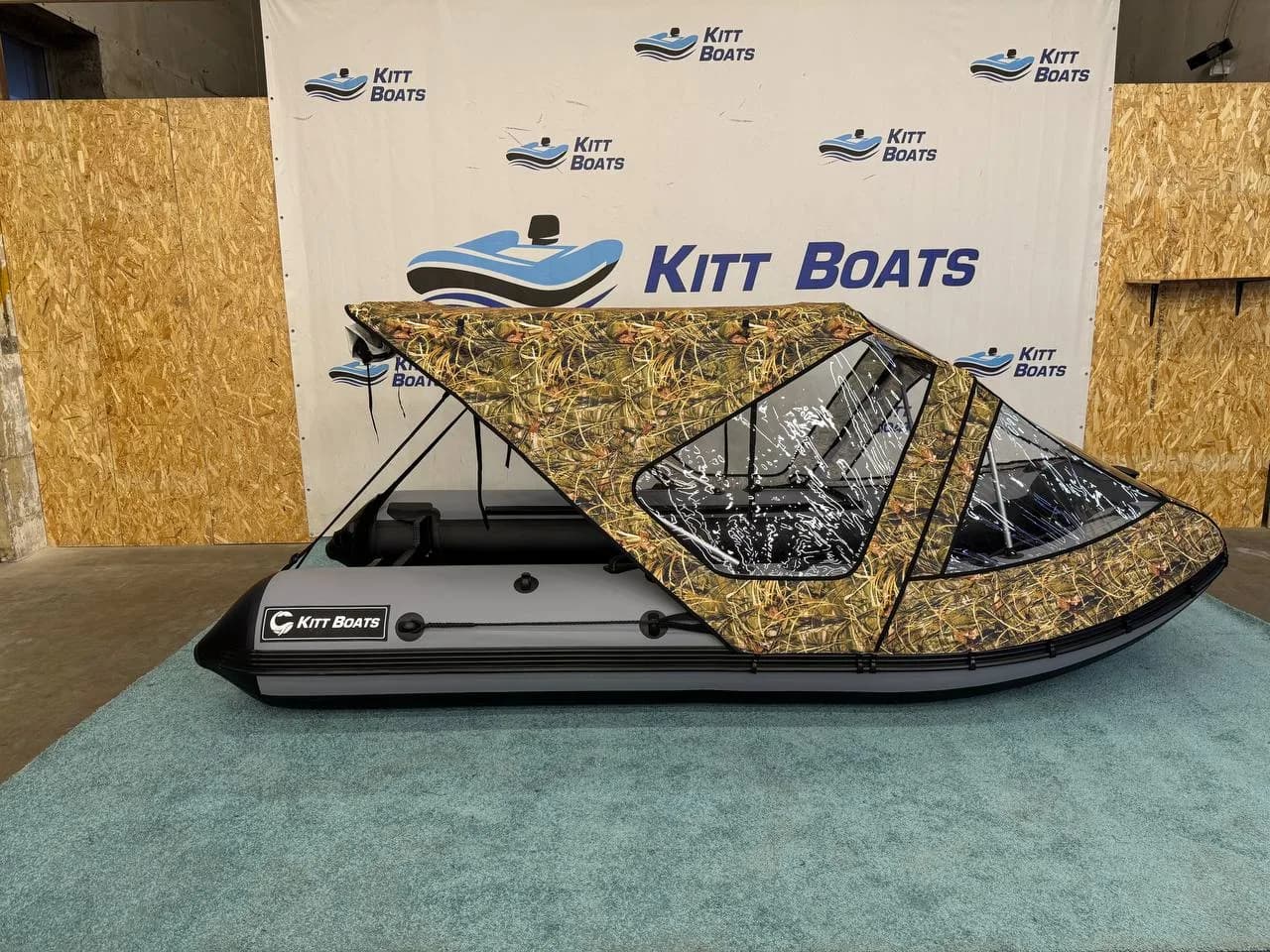 Тент комбинированный для лодки ПВХ KITT BOATS 370