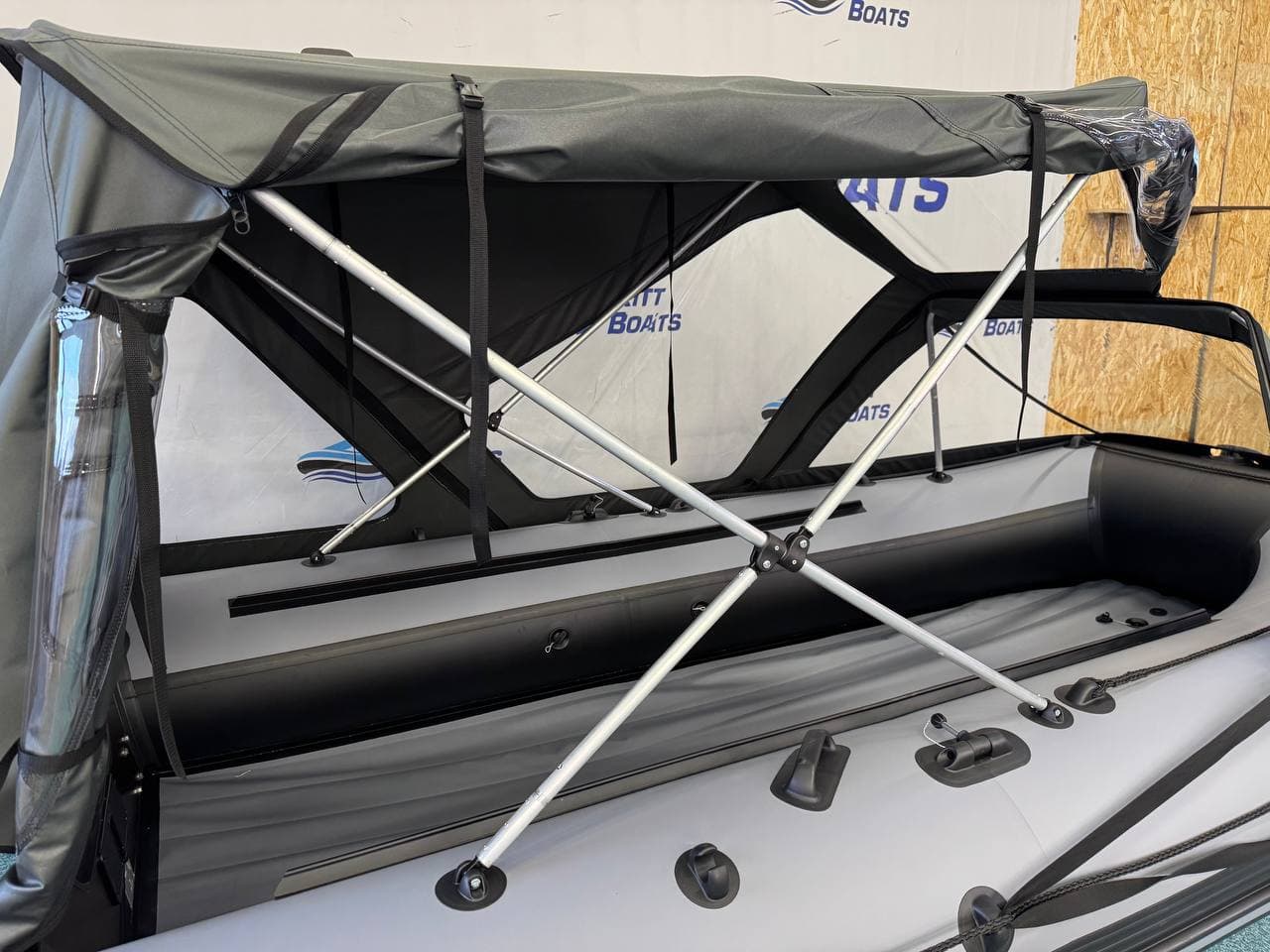 Тент комбинированный для лодки ПВХ KITT BOATS 390