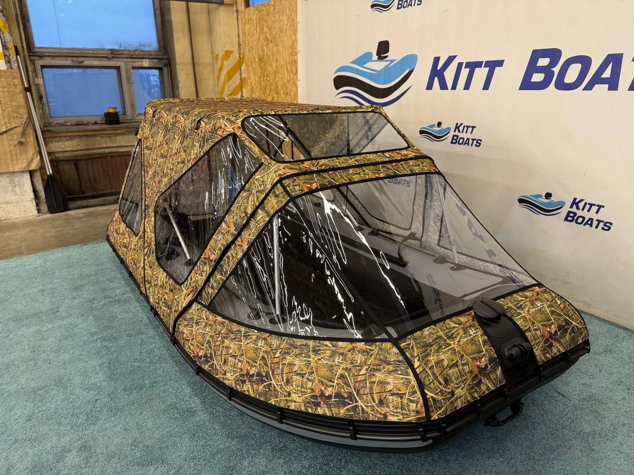 Тент комбинированный для лодки ПВХ KITT BOATS 370