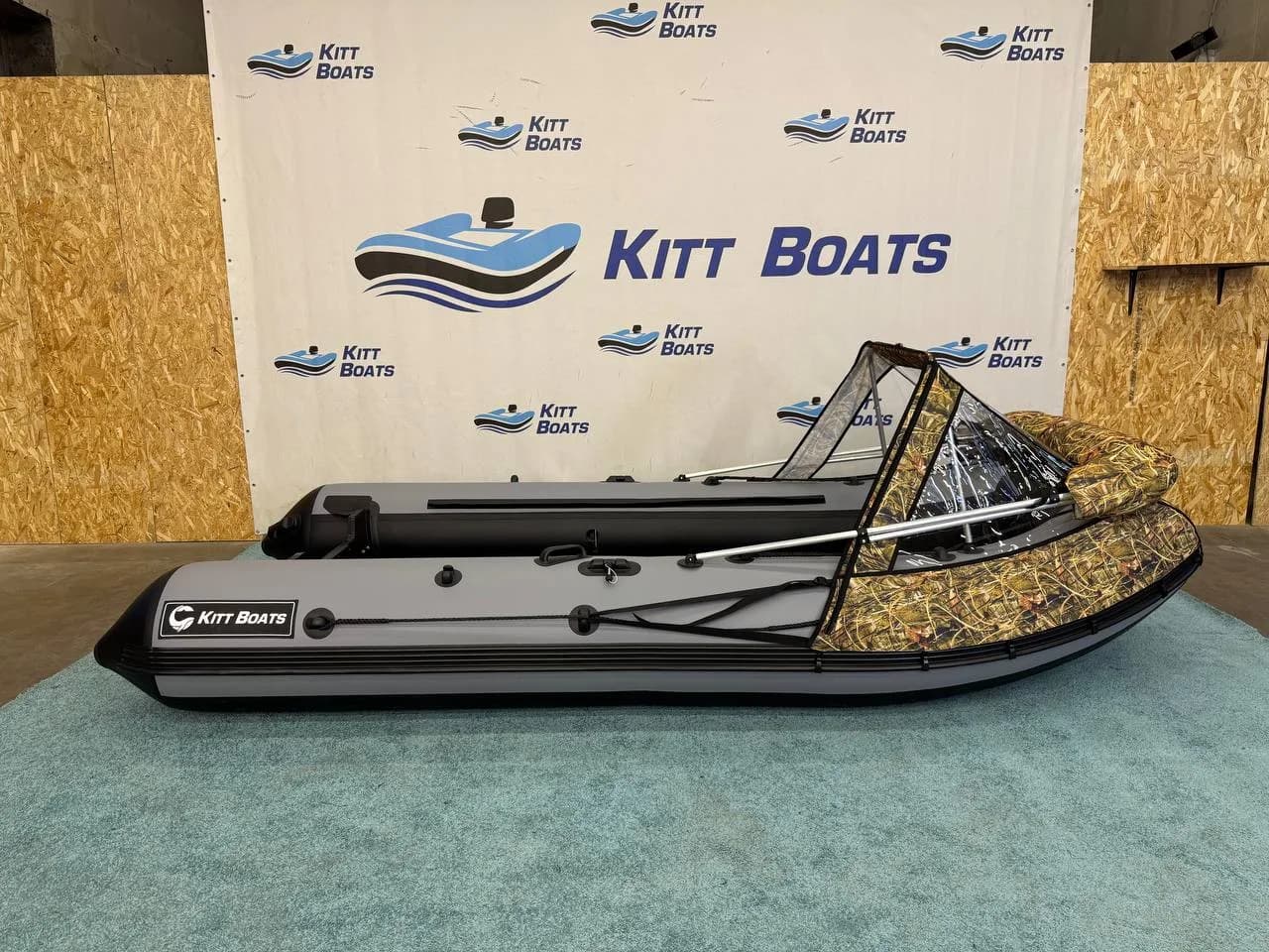 Тент комбинированный для лодки ПВХ KITT BOATS 370