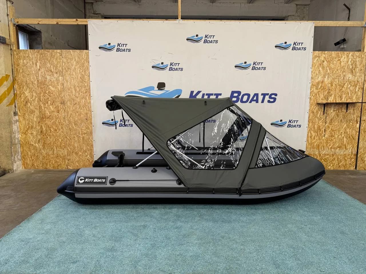 Тент комбинированный для лодки ПВХ KITT BOATS 390