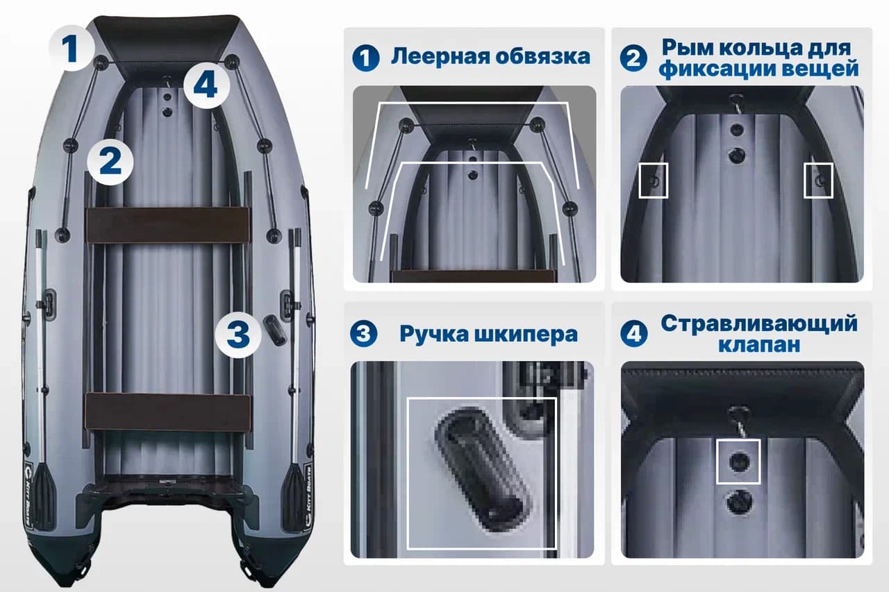 KITT BOATS лодка ПВХ 350 НДНД