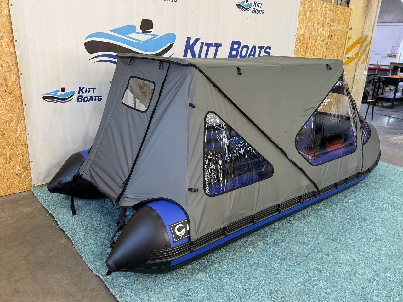 Тент комбинированный для лодки ПВХ KITT BOATS 430