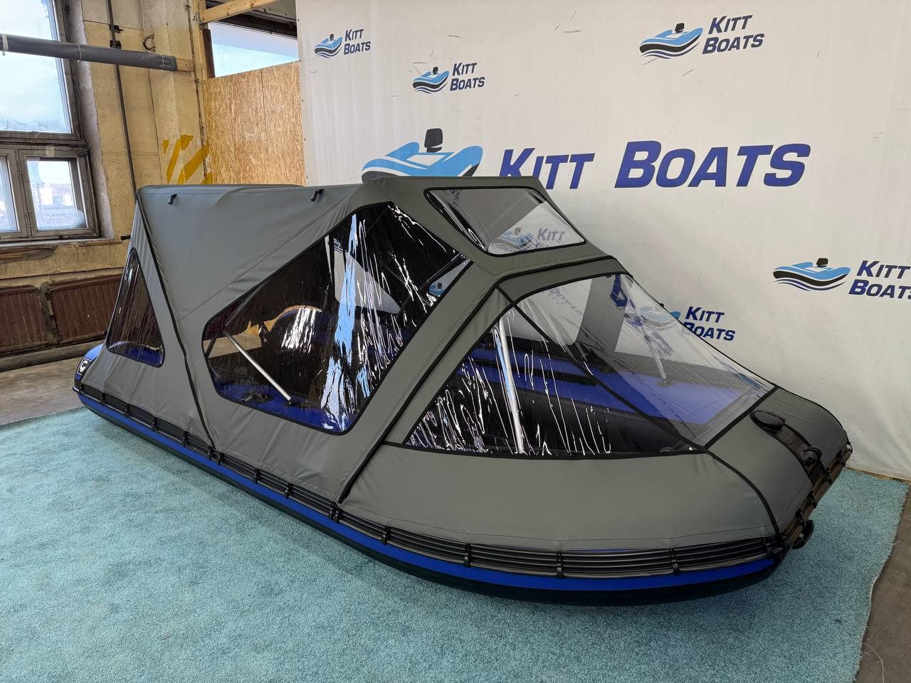 Тент комбинированный для лодки ПВХ KITT BOATS 430