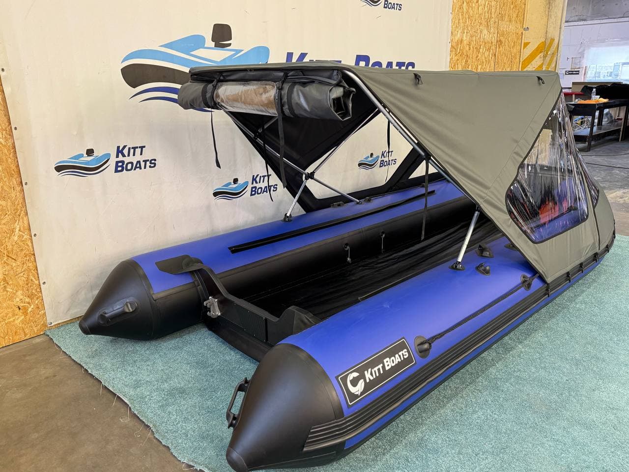Тент комбинированный для лодки ПВХ KITT BOATS 430