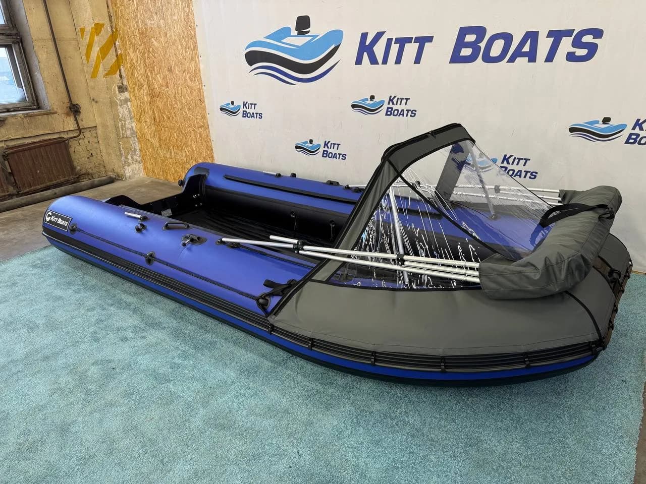 Тент комбинированный для лодки ПВХ KITT BOATS 430
