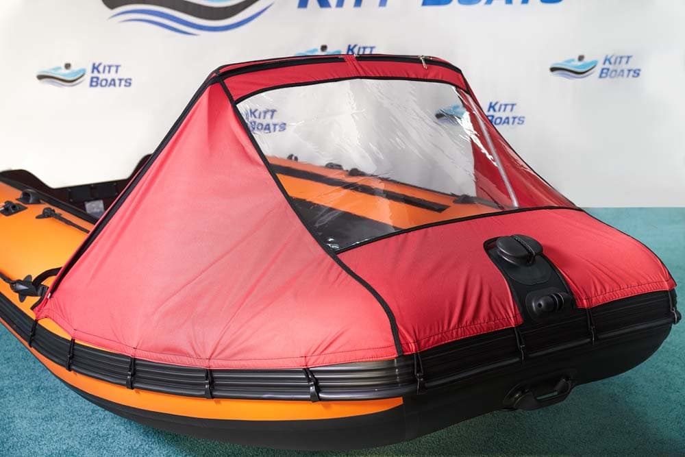 Тент носовой с окном для лодки ПВХ KITT BOATS 390 Кашалот