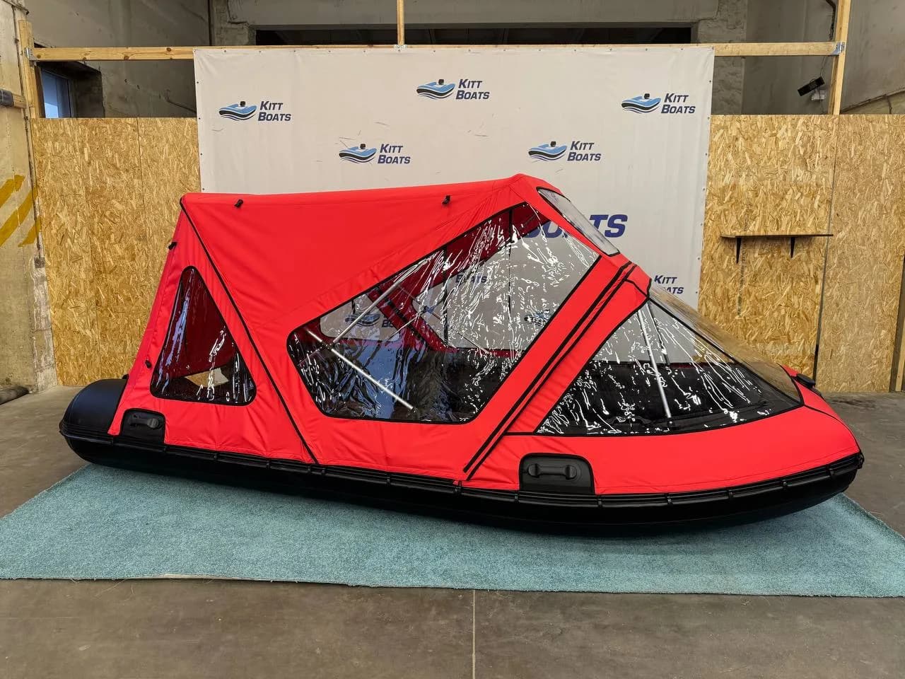 Тент комбинированный для лодки ПВХ KITT BOATS 450