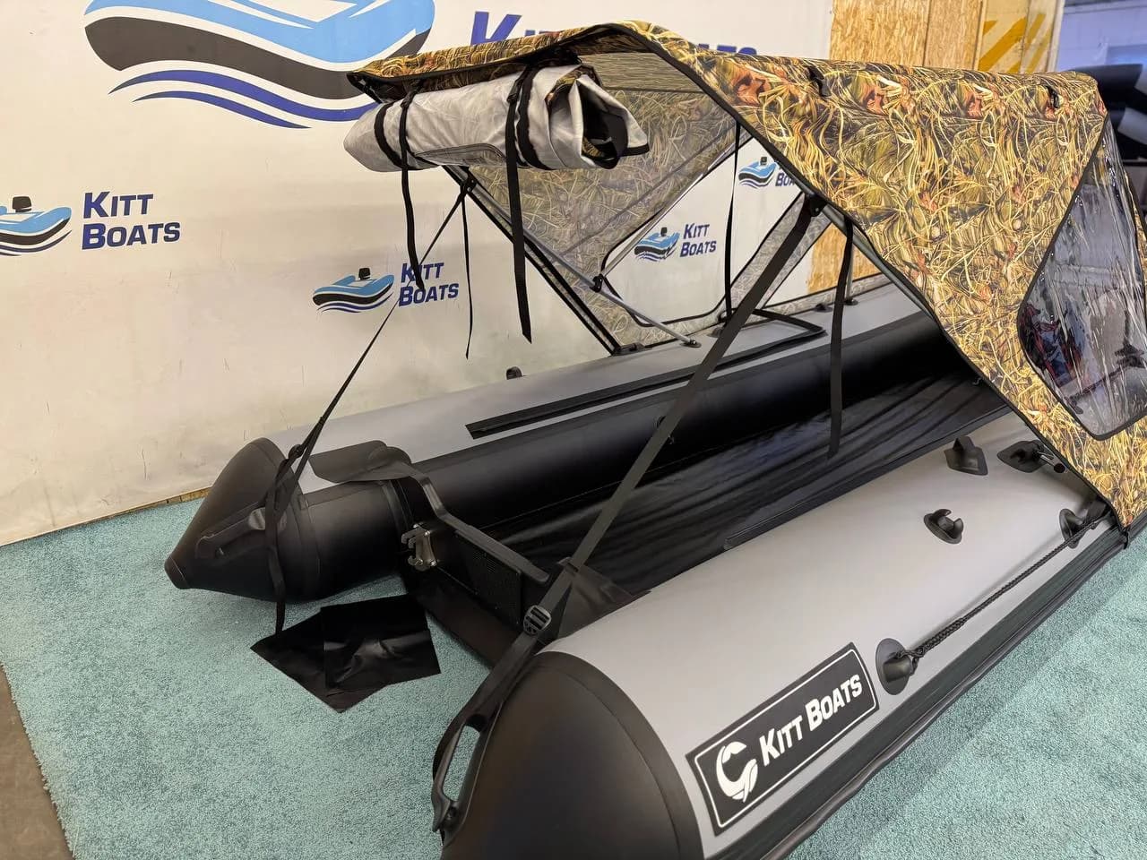 Тент комбинированный для лодки ПВХ KITT BOATS 380