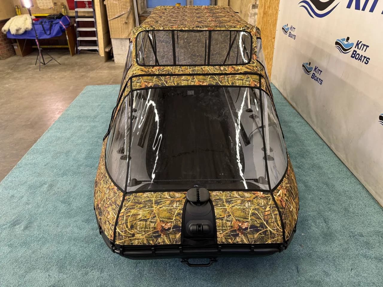 Тент комбинированный для лодки ПВХ KITT BOATS 380