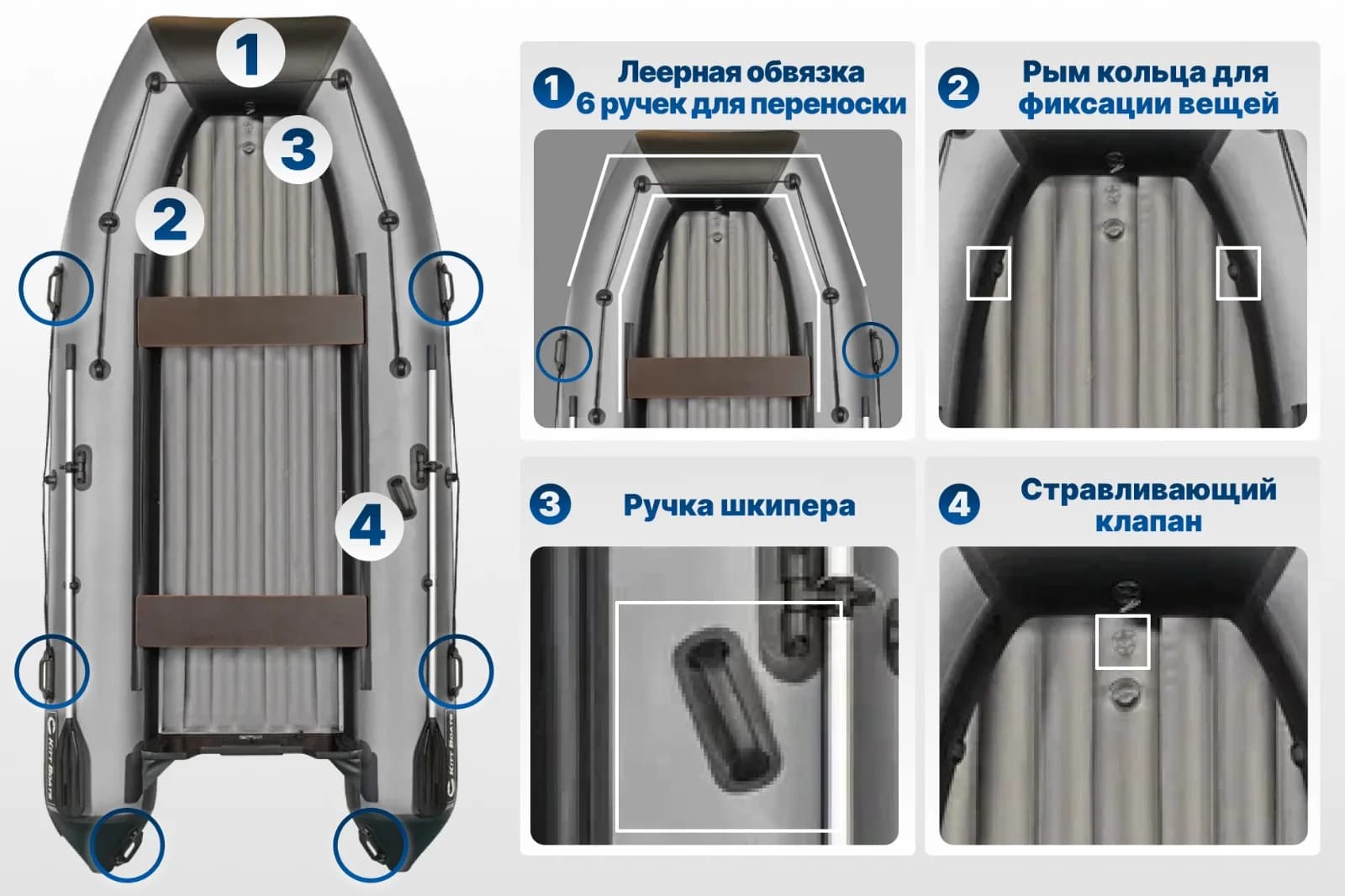 KITT BOATS лодка ПВХ 380 НДНД