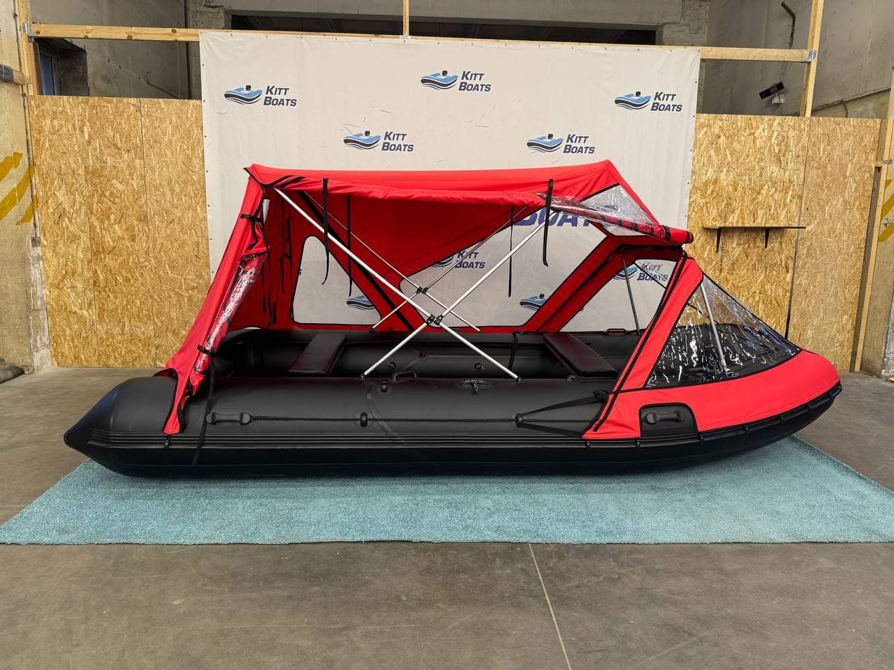 Тент комбинированный для лодки ПВХ KITT BOATS 450
