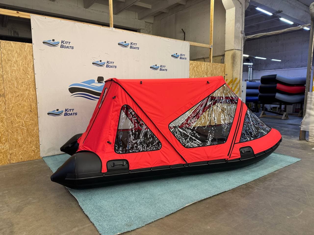 Тент комбинированный для лодки ПВХ KITT BOATS 450