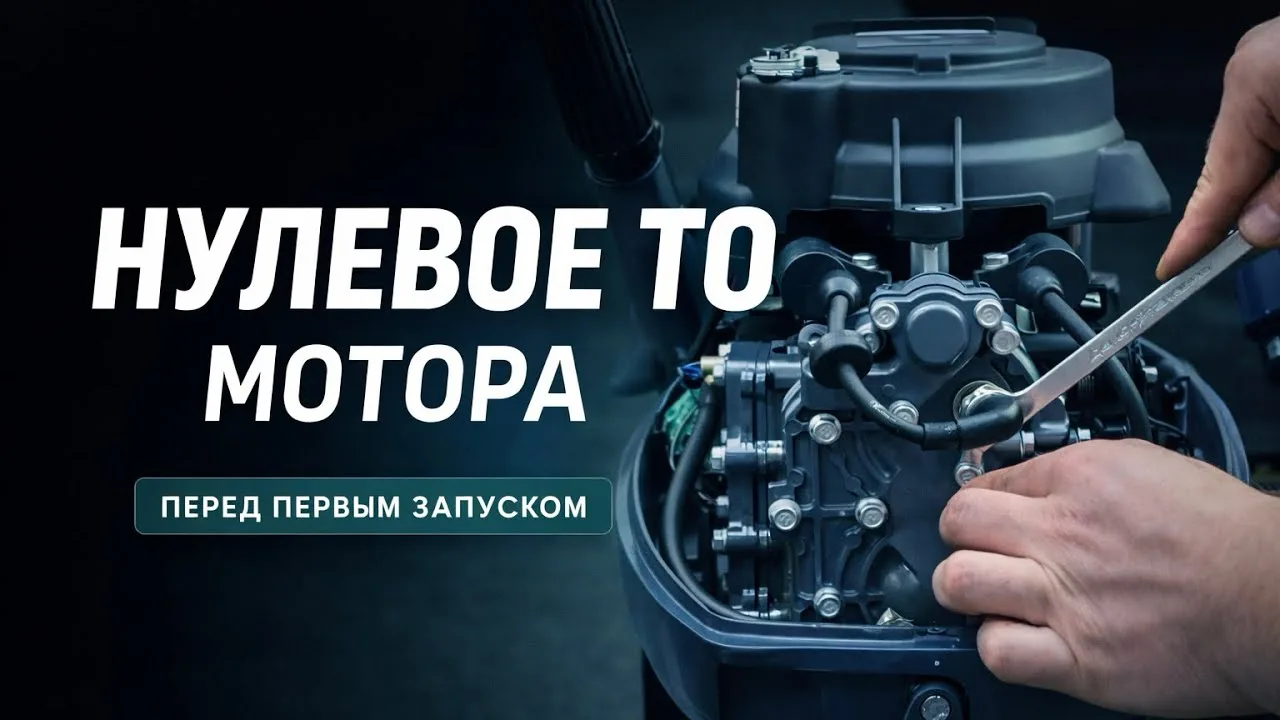 Показываем нулевое ТО мотора KITT BOATS
